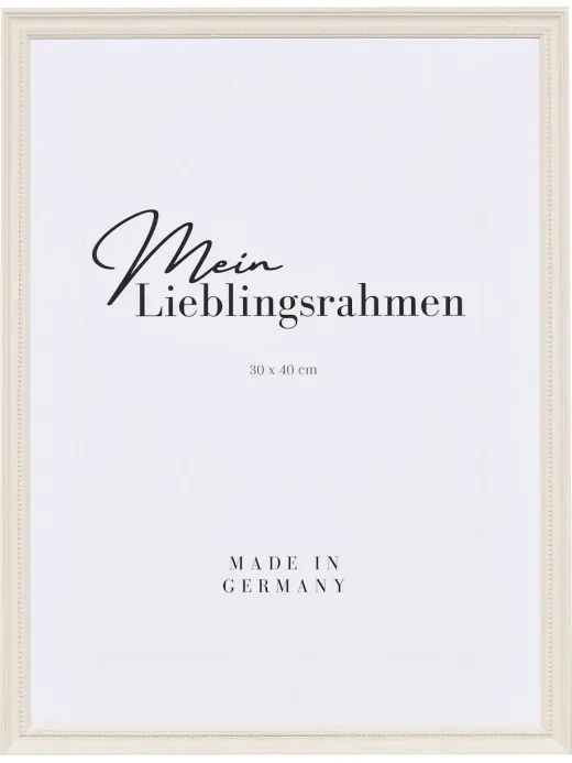 Bilderrahmen Holz Emily in Weiß, Frontansicht