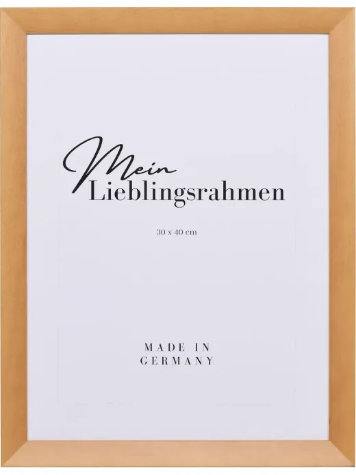 Bilderrahmen Holz Nora in Birke, Frontansicht
