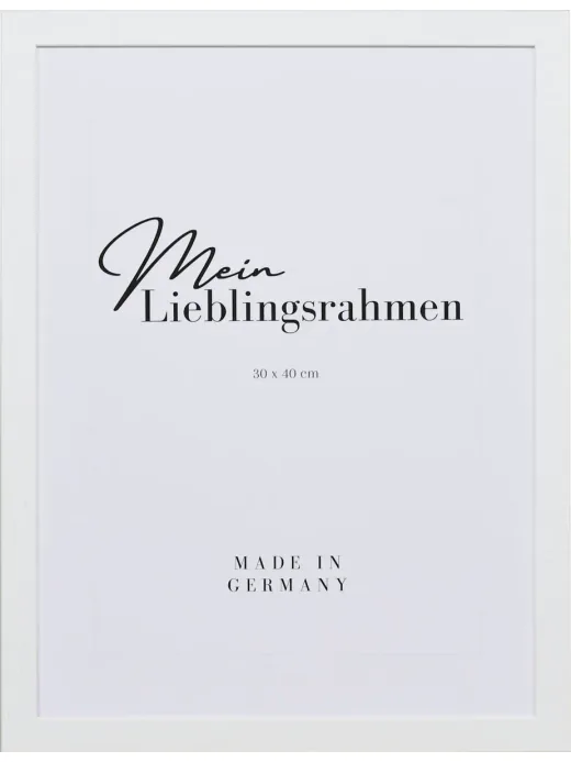 Bilderrahmen Holz Thea in Weiß, Frontansicht