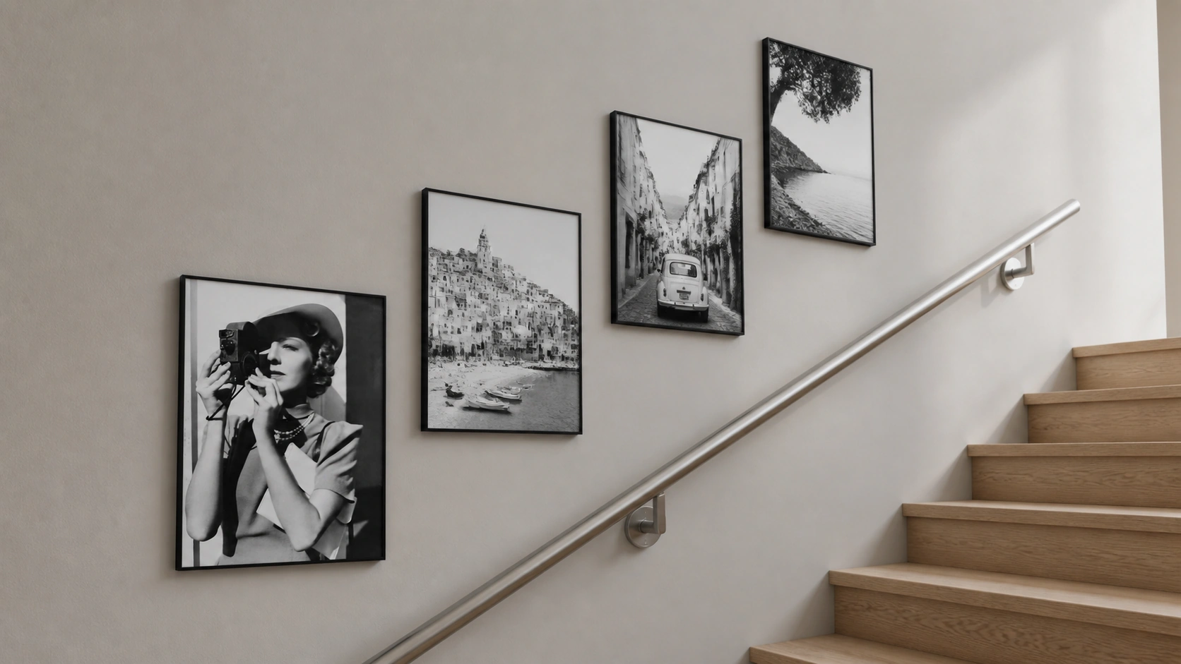 Bilderrahmen Kunststoff Sara Schwarz im Wohnraum