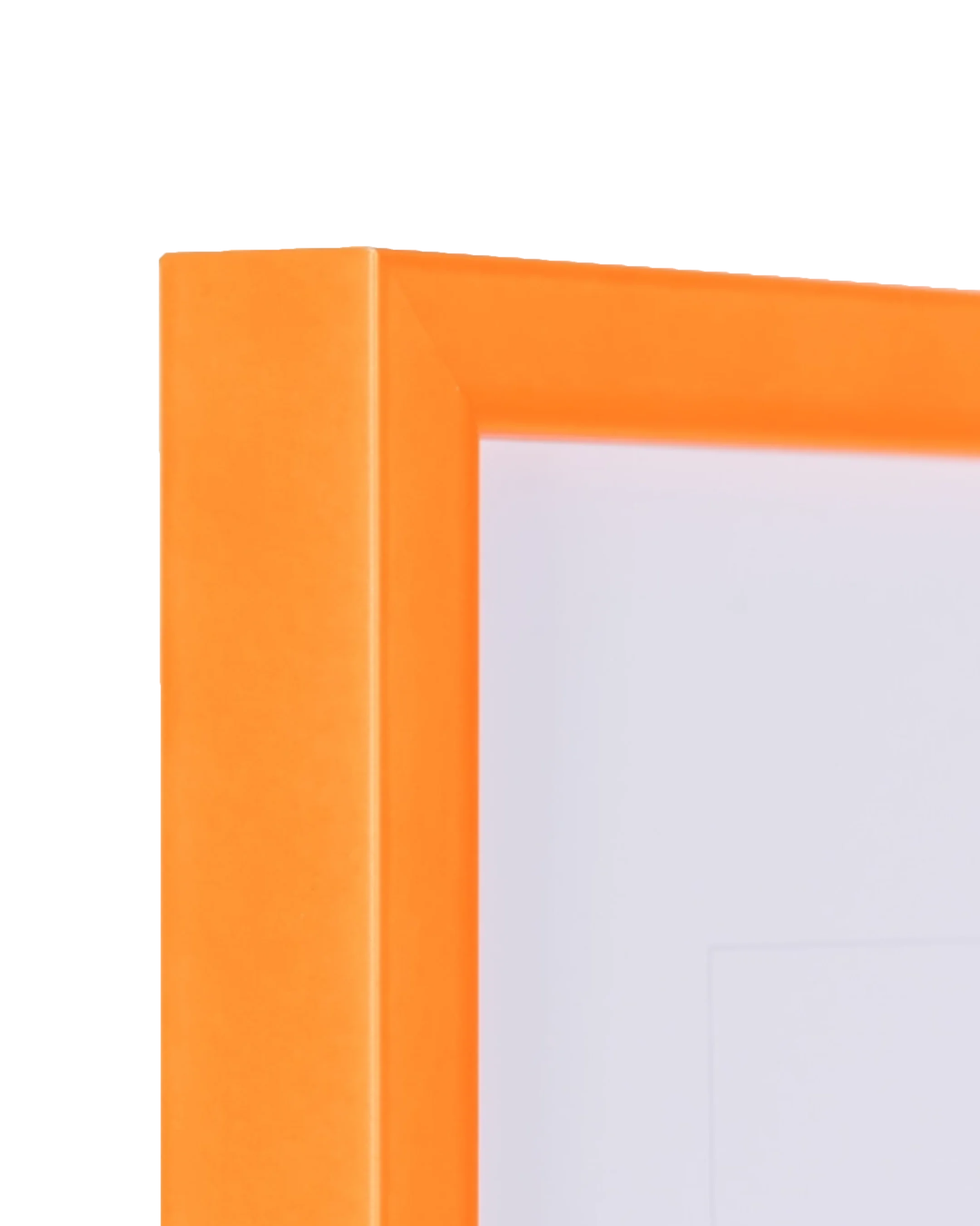 Neon Bilderrahmen Holz Bonnie Orange – Detailansicht