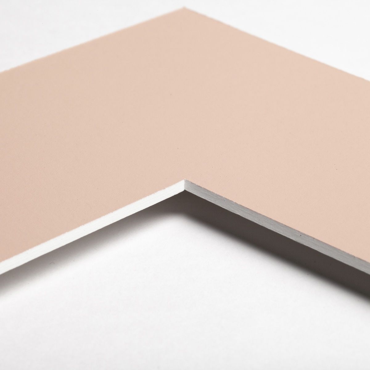 Ecke eines Passepartouts in der Farbe shiva