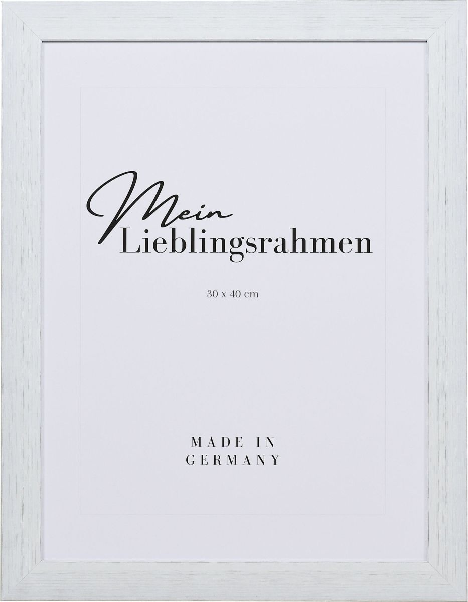 Holz-Profil 2310, weiss - Frontansicht Frontansicht eines stabilen, weissen Bilderrahmens