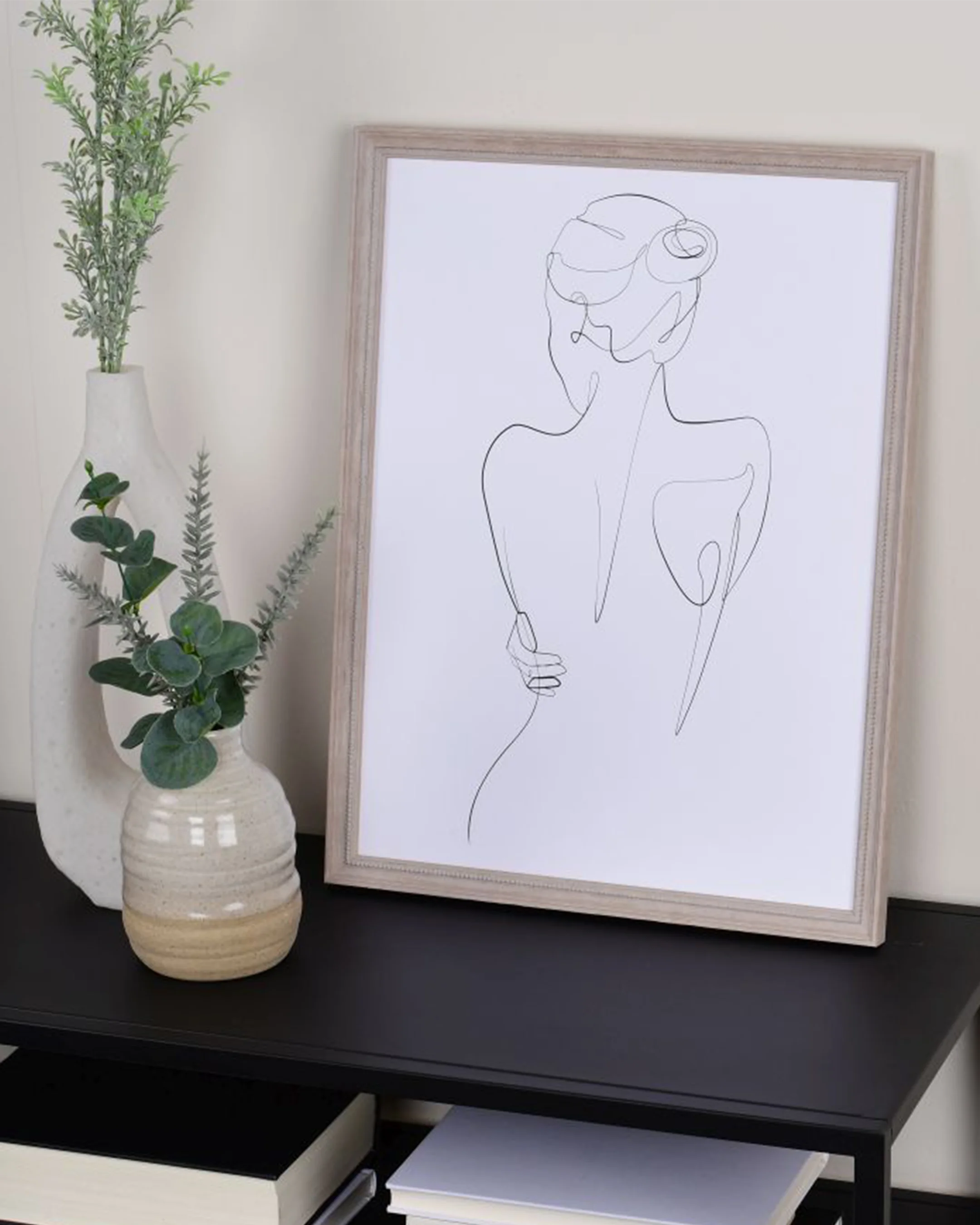 Bilderrahmen Holz Emily Honig im Wohnraum
