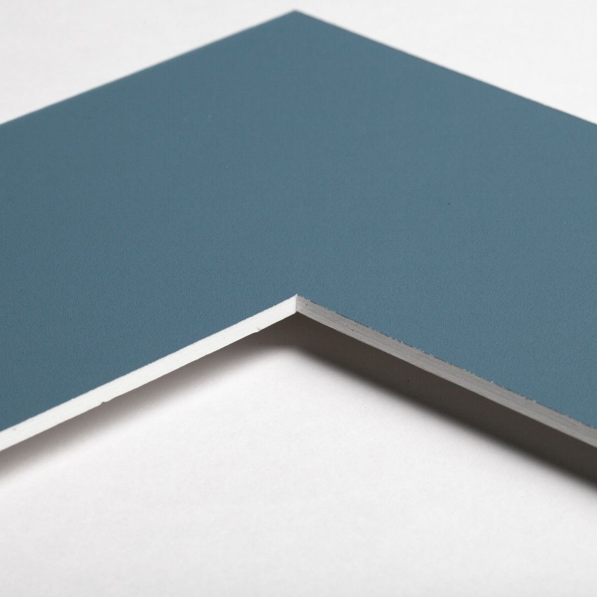 Zubehör Passepartout, Farbe atlantic - Ecke Ecke eines Passepartouts in der Farbe atlantic