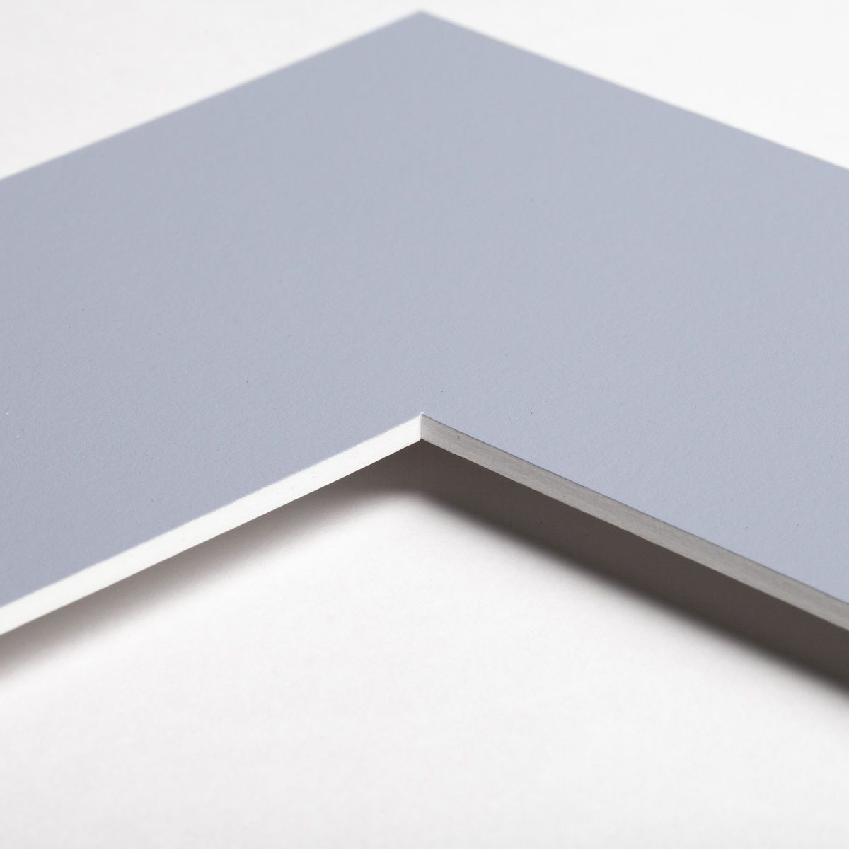 Zubehör Passepartout, Farbe sky - Ecke Ecke eines Passepartouts in der Farbe sky