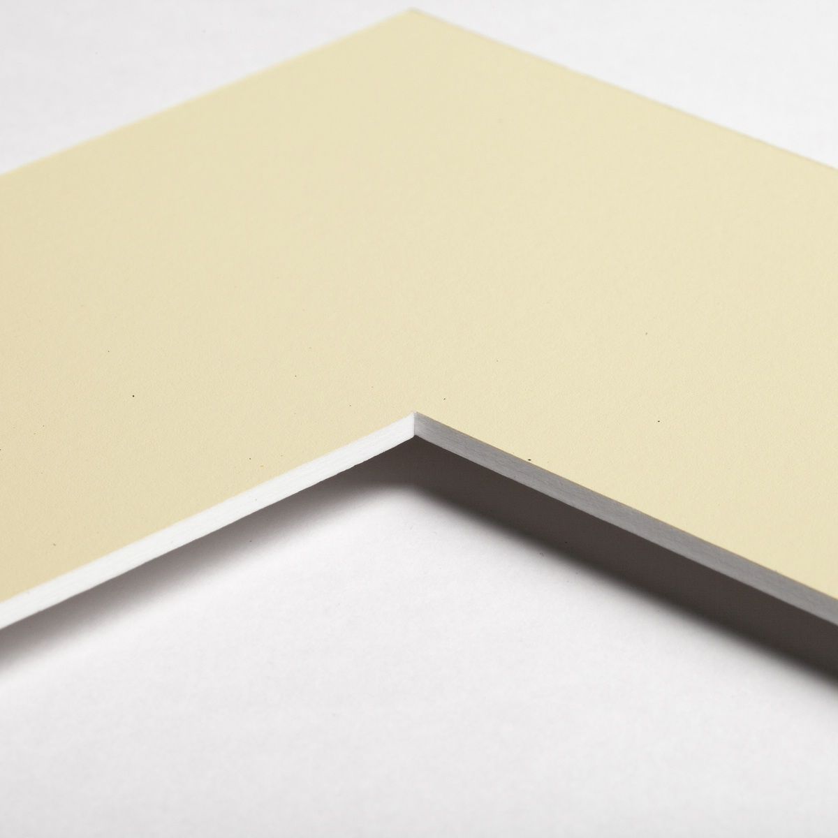Zubehör Passepartout, Farbe curry - Ecke Ecke eines Passepartouts in der Farbe curry