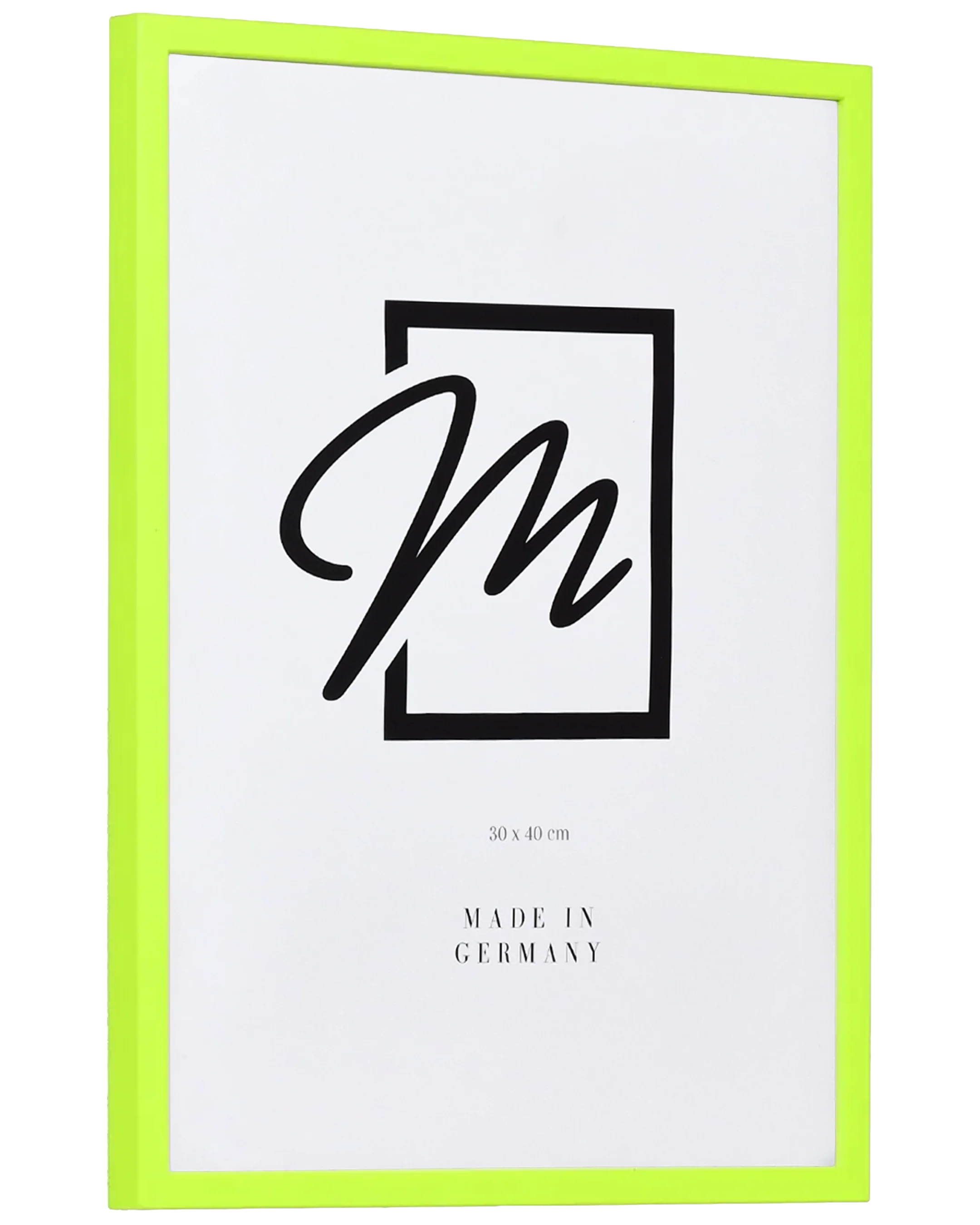 Neon Bilderrahmen Holz Bonnie Gelb – Seitenansicht