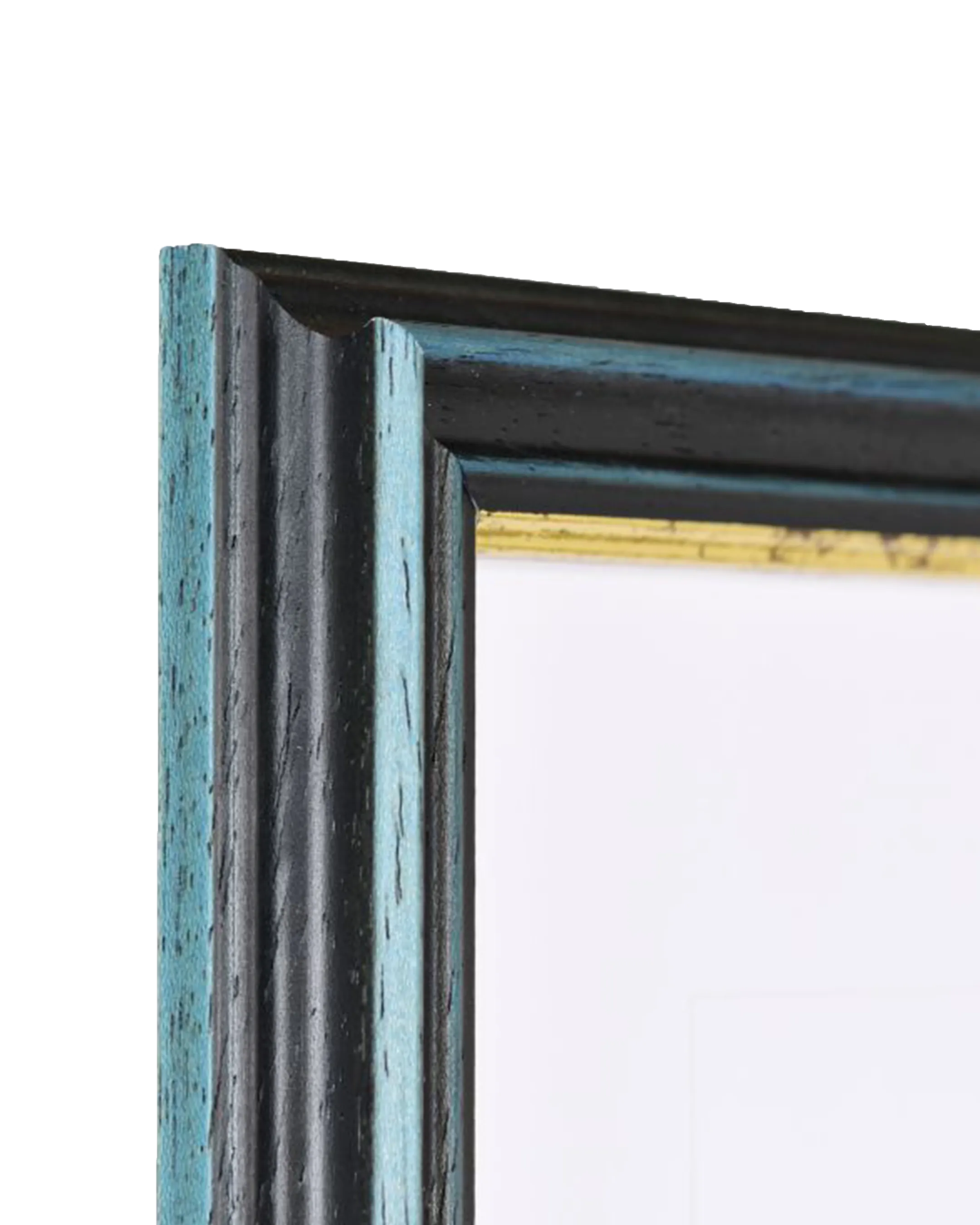 Bilderrahmen Holz Annelie Blau – Detailansicht
