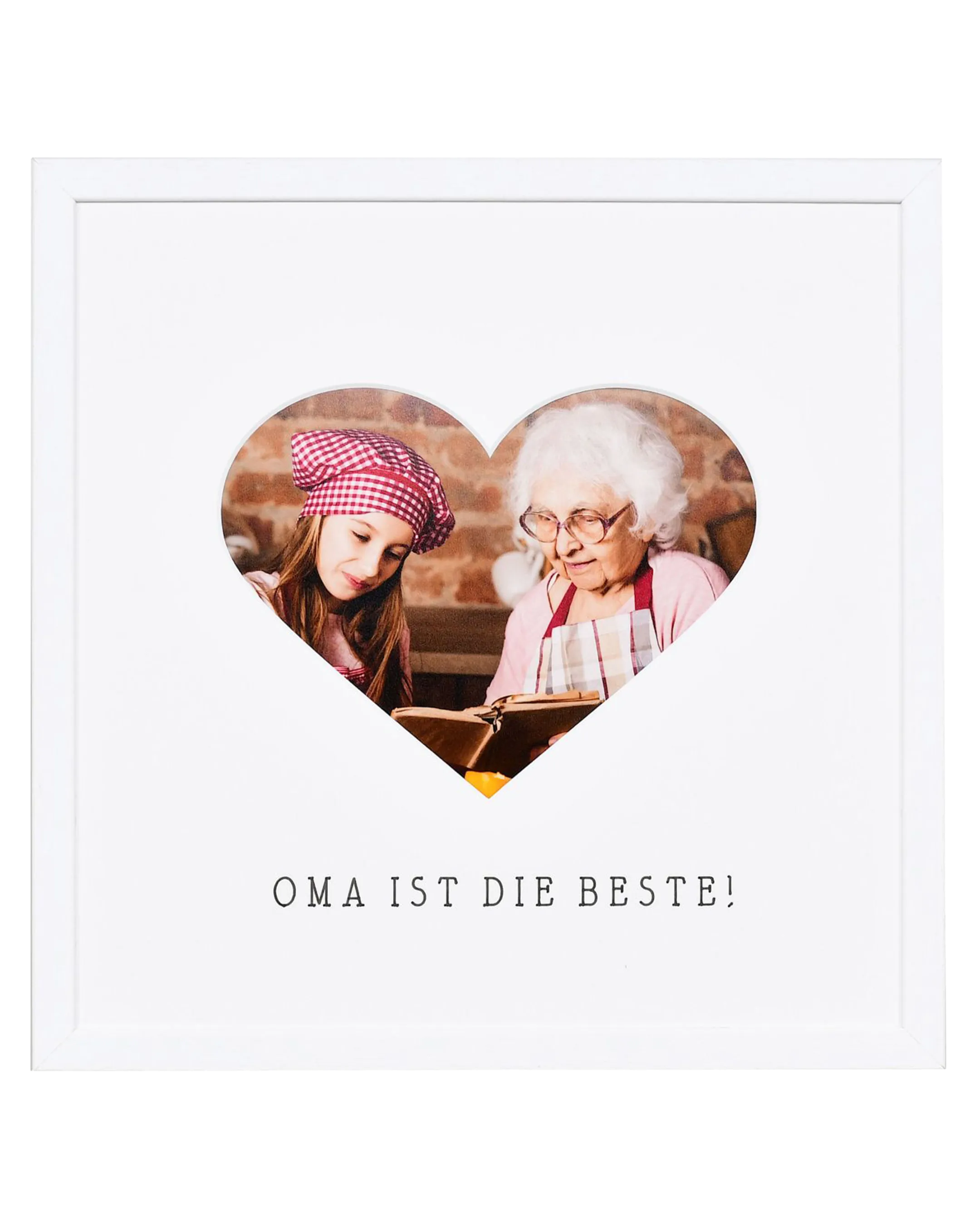 Bilderrahmen Herz "Oma" 30x30cm