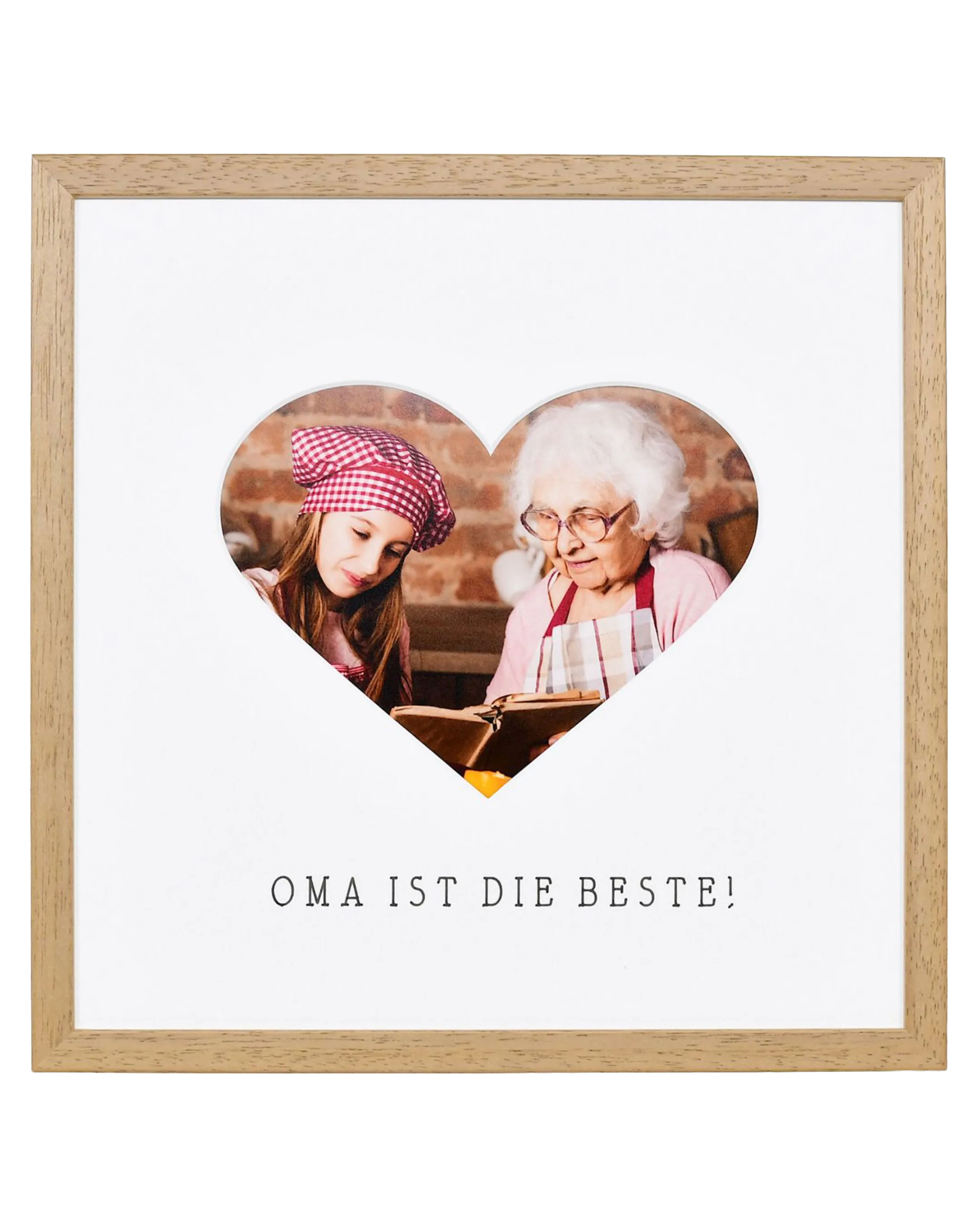 Bilderrahmen Herz "Oma" 30x30cm