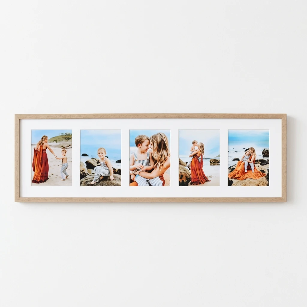 Collage-Bilderrahmen 25x80 cm