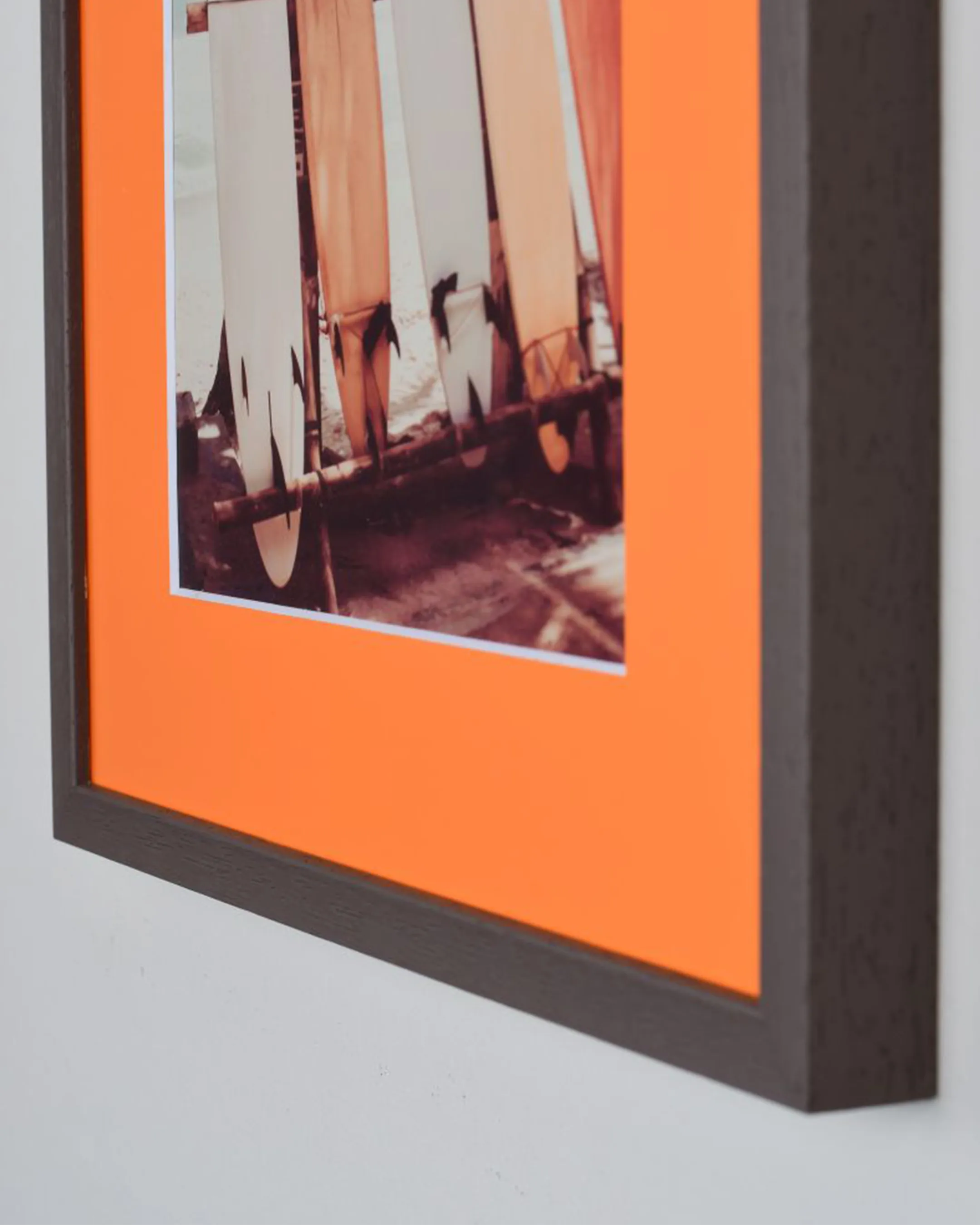 Passepartouts Orange 10 im Wohnraum