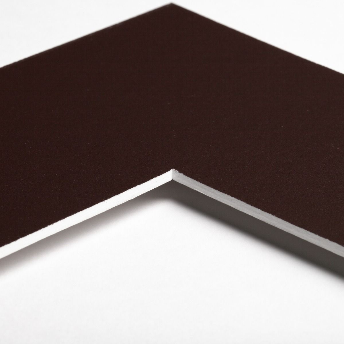 Zubehör Passepartout, Farbe wine - Ecke Ecke eines Passepartouts in der Farbe wine