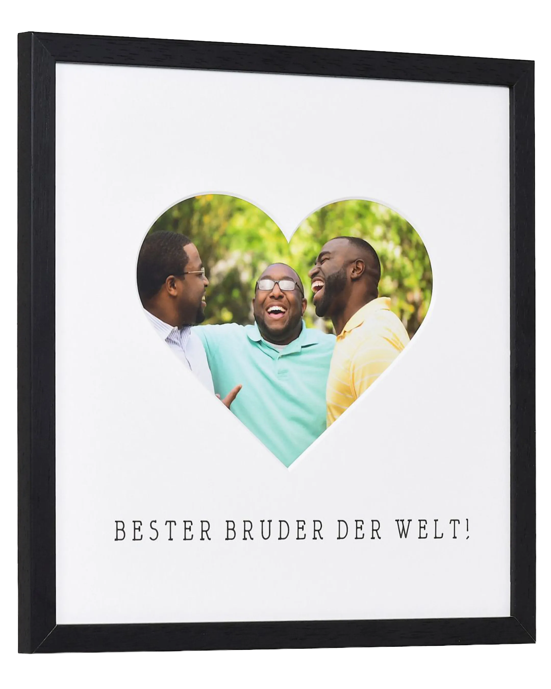 Bilderrahmen Herz "Bruder" 30x30cm