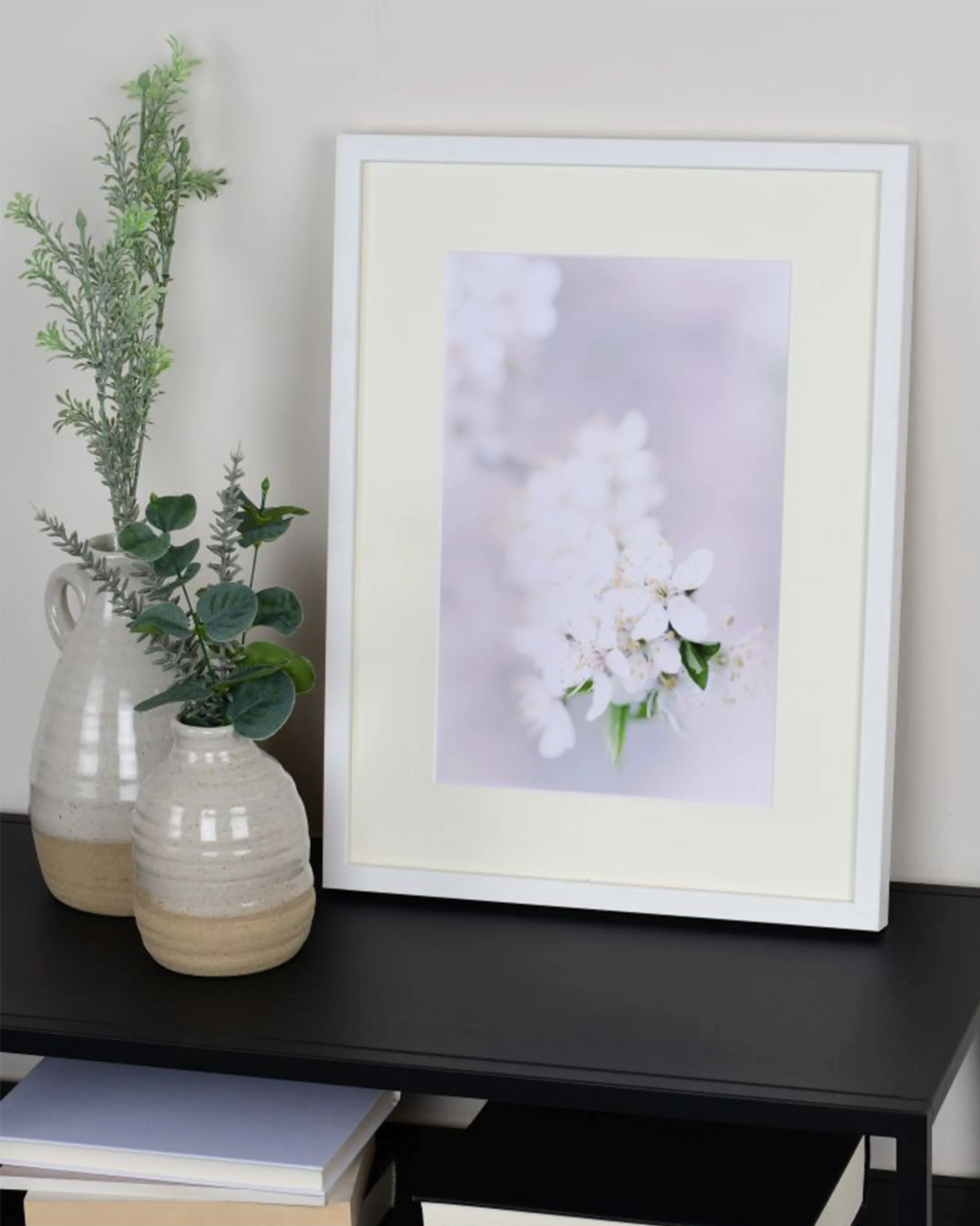 Passepartouts Ivory 10 im Wohnraum
