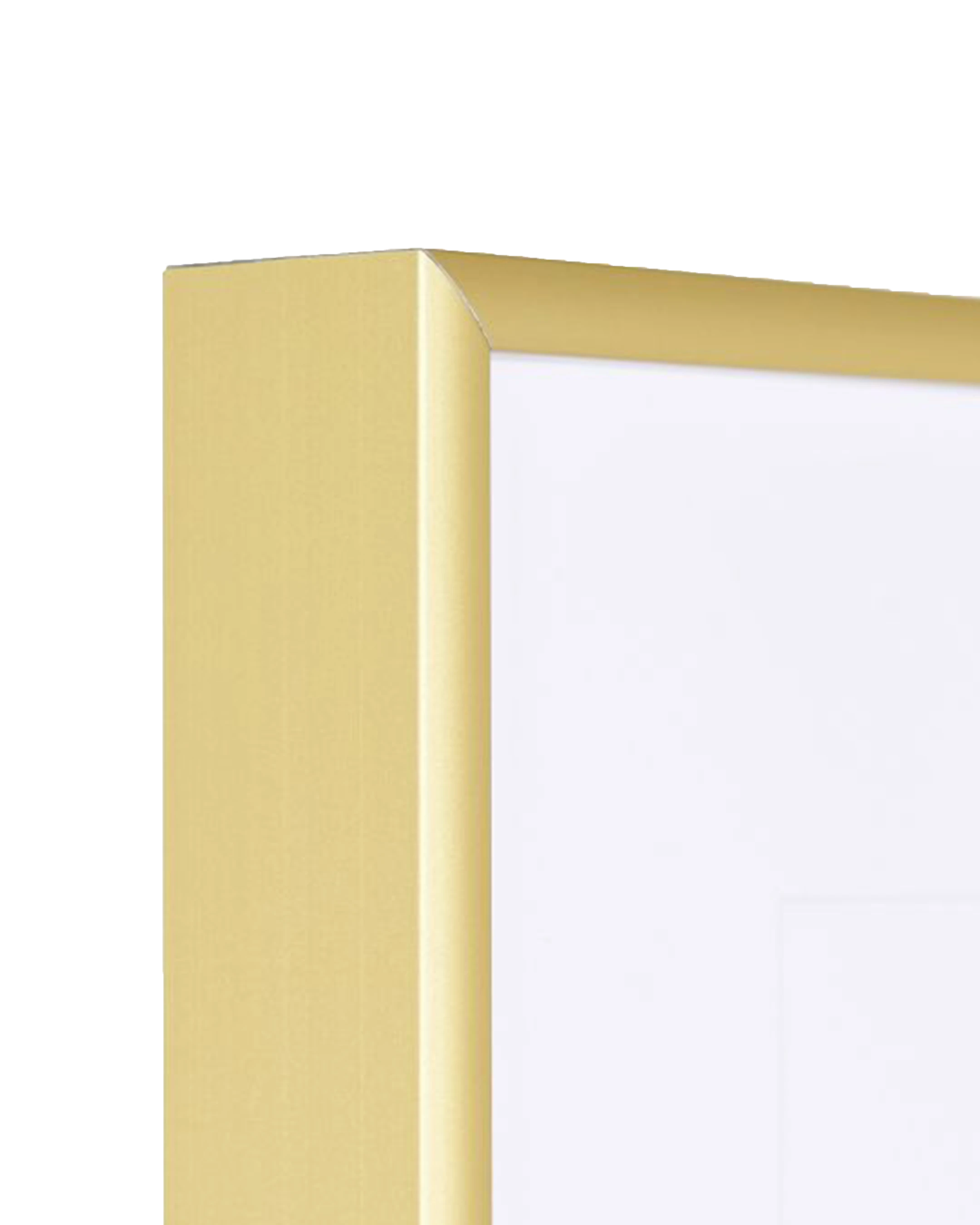 Bilderrahmen Aluminium Luca Gold – Detailansicht