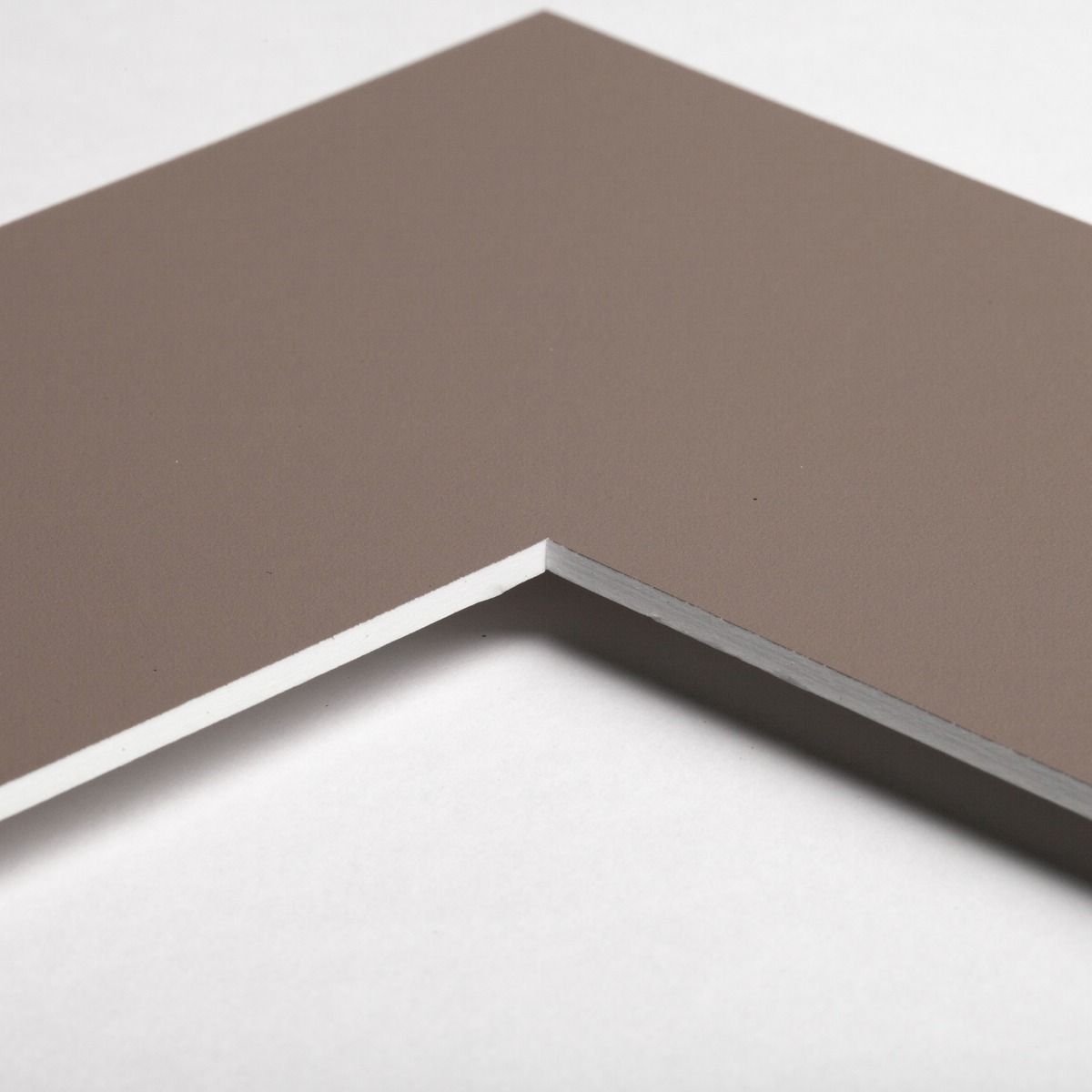 Zubehör Passepartout, Farbe coffee - Ecke Ecke eines Passepartouts in der Farbe coffee